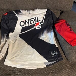 O'Neal Kids Long Sleeve Jersey - Black, White, and Red